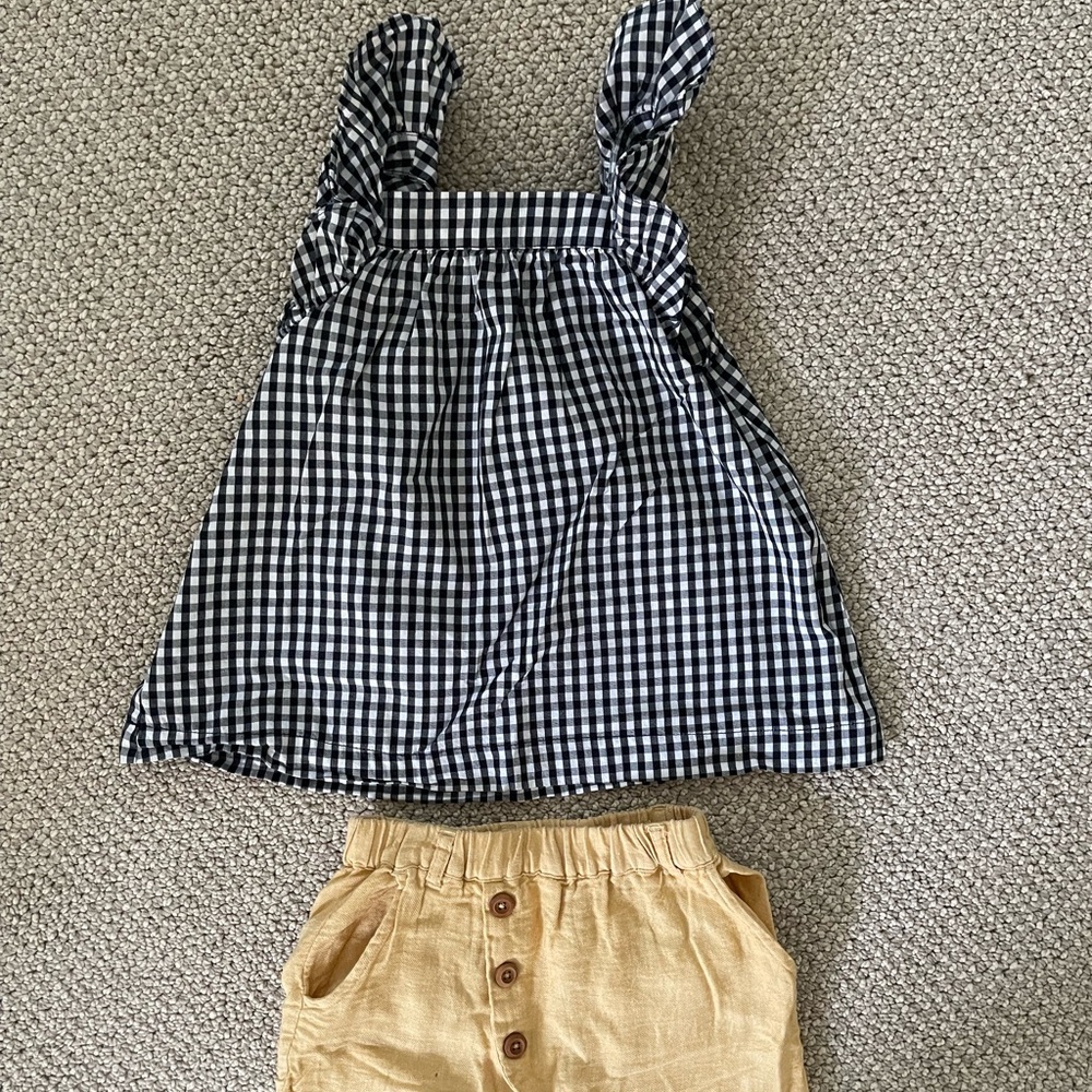Zara top & bottoms - size: 2-3